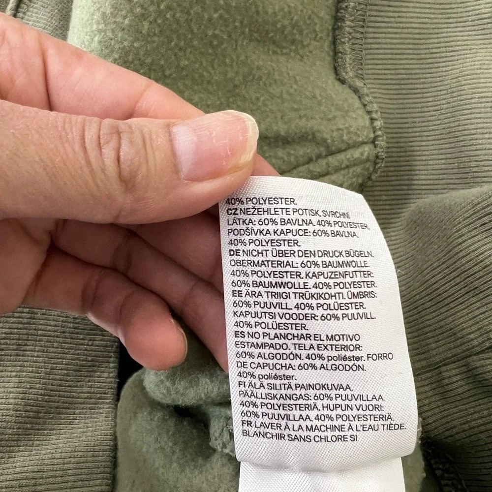 H&M men’s Hoodie Size M - Picture 7 of 8